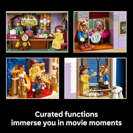 LEGO Disney Princess Beauty and The Beast Castle Building Set - Room Decor for Women & Men, Ages 18+ - Model Building Kit for Adults - Book Shelf Display - Gift for Christmas - 43263