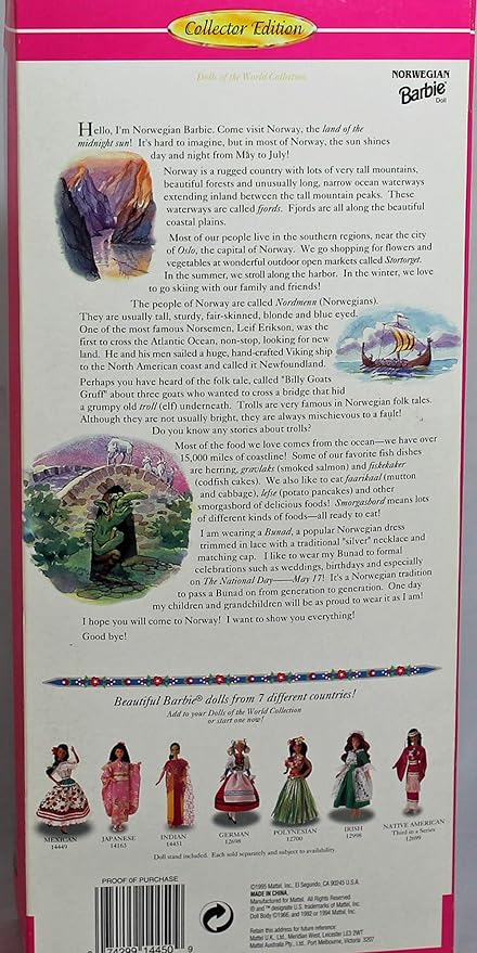 Norwegian Barbie Dolls of the World Collection