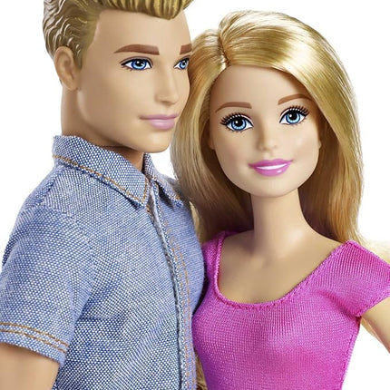 Barbie Dolls, Barbie and Ken Doll 2-Pack Featuring Blonde Hair and Bright Colorful Clothes, Kids Toys and Gifts (Amazon Exclusive)