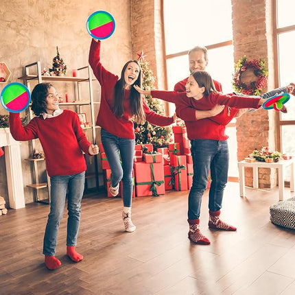 PlayZap Toss and Catch Ball Set Upgraded - Toddler Toys Kids Games for Whole Family - Water-Resistant Great for Beach Pool Yard Outdoor Games - Gift for 3 4 5 6 7 8 9 10 11 12+ Years Old Boys Girls