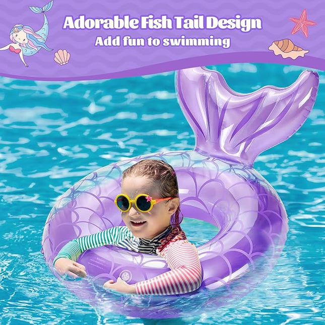 MoKo Inflatable Swimming Ring, Cute Pool Float Tube Decorations Swim Tubes Outdoor Pool Beach Water Floats Party Supplies Floaties