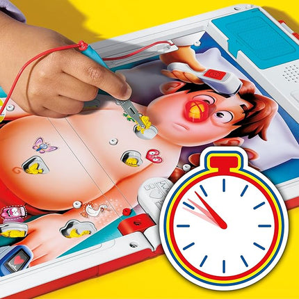 Operation Electronic Board Game with All-in-One Carrying Case | 2 Ways to Play | Ages 6+ | 1+ Players | 10 Mins. | Fun Kids Games