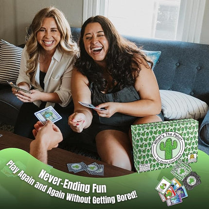 What's The Point? The Cactus Card Game - A Fun and Strategic Game for Families, Perfect for Family Play Night, Easy to Learn, Portable for Travel, and Ideal for Players of All Ages