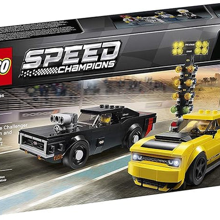 LEGO Speed Champions 2018 Dodge Challenger SRT Demon and 1970 Dodge Charger R/T 75893 Building Kit (478 Pieces)