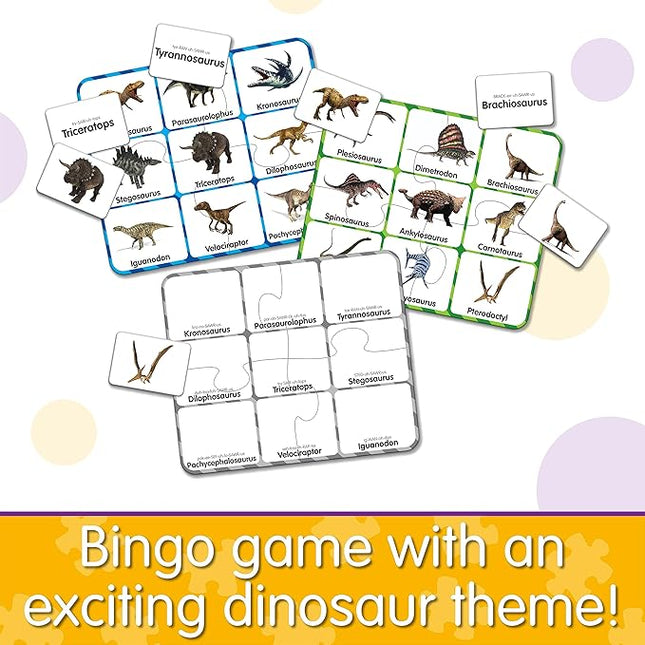 The Learning Journey: Match It! Bingo Dinosaurs - Board Games & Activities for Preschool and Kindergarten - Multiplayer Games for Children Ages 3 and Up