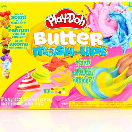 Play-Doh Scented Butter Mash-Ups, 8 Playdoh Pack, Playdoh Kit, Popular Toys, Party Favors for Ages 8-12, Compound Packs, Kids Gifts 8-12, Kids Girl Toys