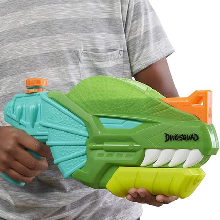 NERF Super Soaker DinoSquad Water Blaster, Pump-Action for Outdoor Summer Games, for Kids, Teens & Adults