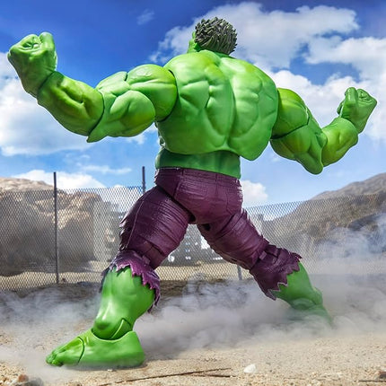 Marvel Legends Maximum Series Hulk, Deluxe Hulk Comics Collectible 6-Inch Scale Action Figure with Incredible Articulation and Smashing Accessories