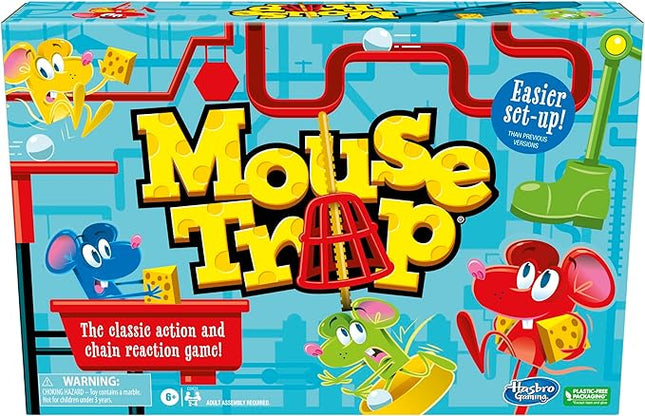 Hasbro Gaming Mouse Trap Board Game for Kids Ages 6 and Up,Classic Kids Game