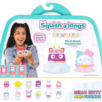 Squish-a-longs Hello Kitty and Friends Dreamland Mini-Squish + Accessory 12-Pack