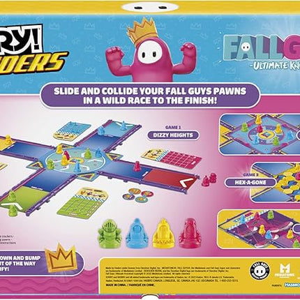 Hasbro Gaming Sorry! Sliders Fall Guys Ultimate Knockout Board Game for Kids Ages 8 and Up, Exciting Twist on The Classic Hasbro Family Board Game