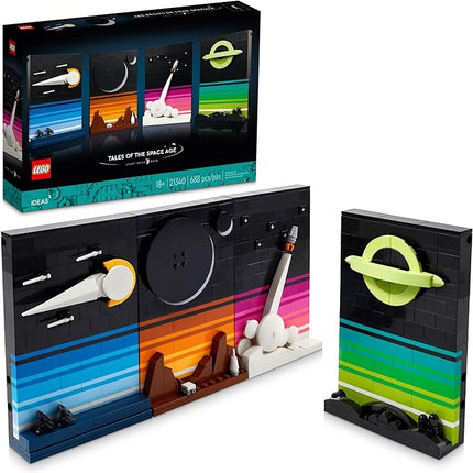 LEGO Ideas Tales of The Space Age Building Set - Images of Comets, Black Hole, & More for Adults 18+ - Space Themed Room Decor for Display - Astronomy Gifts Idea - 21340
