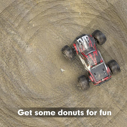 MEW4 1/16 4X4 RC Offroad Truck - RTR Durable Beginner RC Car, High Speed 38 Km/h, Remote Control Monster Truck with 2 1500 mAh Batteries,Gifts for Adult and Boys