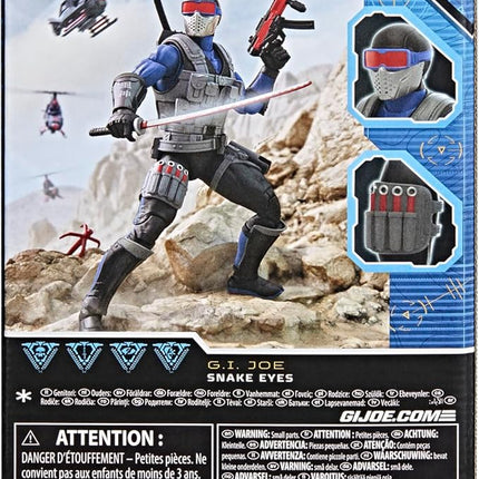G.I. Joe Classified Series #165, Snake Eyes V4, Collectible 6 Inch Action Figure with 7 Accessories
