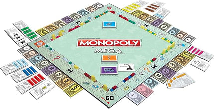 Monopoly The Mega Edition by Winning Moves Games USA, a Bigger and Faster Version of Monopoly with The Speed Die for 2 to 8 Players, Ages 8 and up (1104)