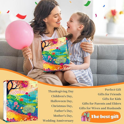 Fall Autumn Colors Jigsaw Puzzles, Puzzles for Adults 1000 Pieces, Crimson Canopy Hard Difficult Challenging Puzzle, Home Decoration Puzzle, Interlock Perfectly No Dust