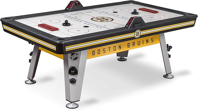 NHL 84" Air Hockey Tables - New York Rangers, Boston Bruins, Detroit Red Wings - Wrap-Around Goal; LED Scoring; 4 Pucks & Pushers