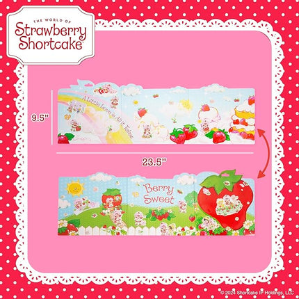 Strawberry Shortcake Puffy Sticker Playset, Cute Puffy Stickers & Double-Sided Play Scene, Sticker Books for Kids, Toddler Activity Book, Kids Activities, Reusable Sticker Book