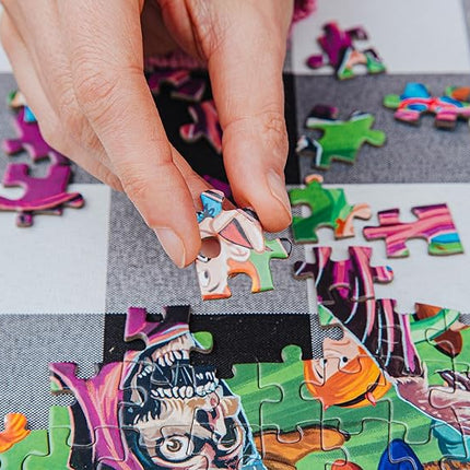 Horror Attack 1000-Piece Jigsaw Puzzle | Fun Brain Teaser, Toys & Games for Adults | 28 x 20 Inches