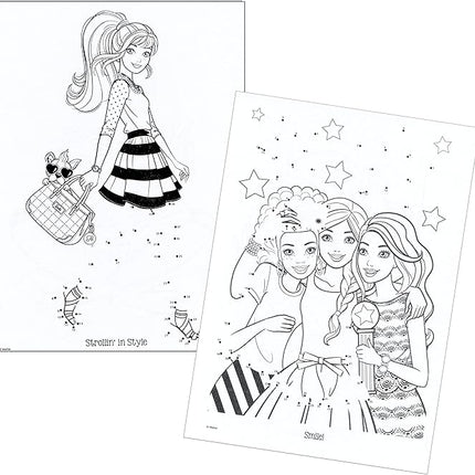 Activity Book Barbie Funtivity Dot-to-Dot Activity & Coloring Book Set for Kids Toddlers - Set of 2 Books 'Bright Ideas' & 'Strong Bond'