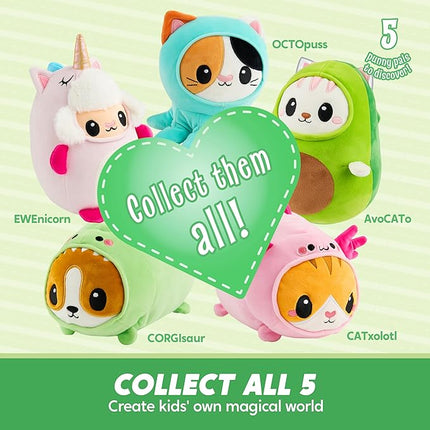 JOYIN Stuffed Animal, Kawaii Dinosaur Plush Toy, 11" Soft Plushie with Corgi Face, Cute Pillow for Kids and Adults, Birthday Surprise Gift for Boys and Girls, Gifts for Christmas