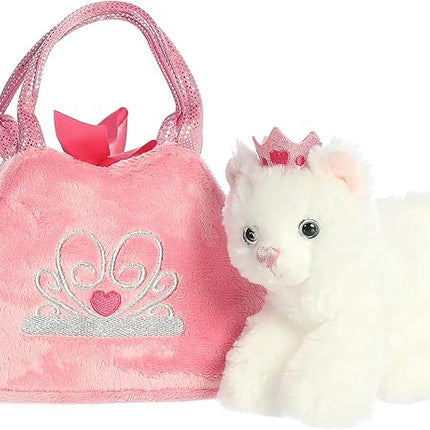 Aurora® Fashionable Fancy Pals™ Princess Kitten™ Stuffed Animal - Plush with Stylish Purse for Dress Up Fun - Perfect for Kids 3+ Years, Costumes, and Birthdays - Multicolor 7.5 Inches