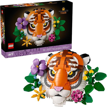 LEGO Art The Fauna Collection – Tiger, Building Set for Adults 18+ - New Home or Housewarming Gift Idea - Collectible DIY Kit for Men and Women Who Enjoy Arts and Crafts - 31217