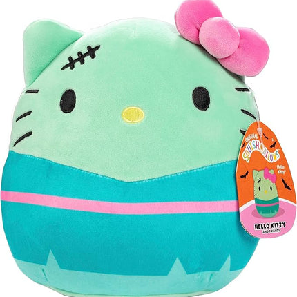 Squishmallows 8" Hello Kitty FrankenKitty- Officially Licensed Kellytoy Halloween Sanrio Plush- Collectible Soft Squishy Stuffed Animal Toy- Add to Your Squad- Gift for Kids, Girls & Boys- 8 Inch