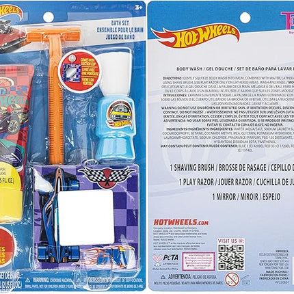 Hot Wheels My First Shaving Kit, Little Boy Pretend Shave Kit, Fake Toy Razor, Safe for Kids Ages 3+