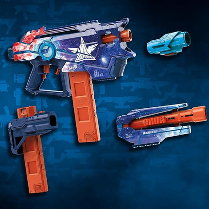 Nerf Loadout Galactic Commander Motorized Blaster, 3 Firing Modes, 3 Attachment Accessories, 48 Nerf N1 Darts, Kids Toys & Gifts, Ages 8+
