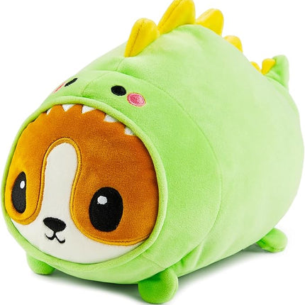 JOYIN Stuffed Animal, Kawaii Dinosaur Plush Toy, 11" Soft Plushie with Corgi Face, Cute Pillow for Kids and Adults, Birthday Surprise Gift for Boys and Girls, Gifts for Christmas