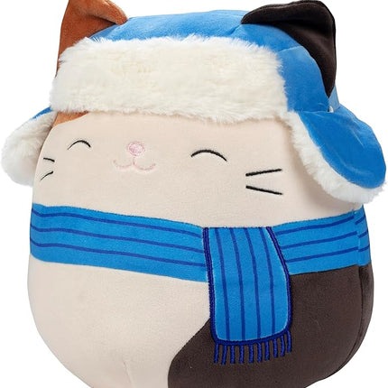 Squishmallows 10-Inch Cam The Winter Holiday Cat - Official Jazwares Christmas Plush - Collectible Soft & Squishy Kitty Stuffed Animal Toy - Limited Edition 2025 Gift for Kids, Girls & Boys