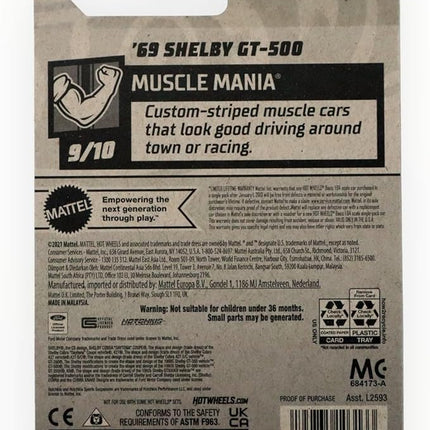 Hot Wheels '69 Shelby GT 500, Muscle Mania 9/10 [Purple] 195/250