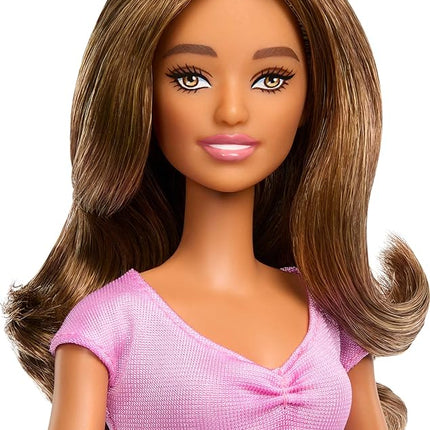 Barbie Fashionistas Doll #228, Blind Doll Wearing Pink Top and Ruffled Skirt with Cane and Sunglasses in Partnership with The American Foundation for The Blind