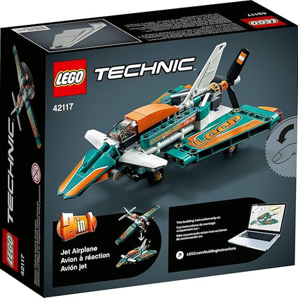 LEGO Technic Race Plane 42117 Toy to Jet Aeroplane 2 in 1 Stunt Model Building Set for Kids, Boys and Girls 7 Plus Years Old, Gift Idea