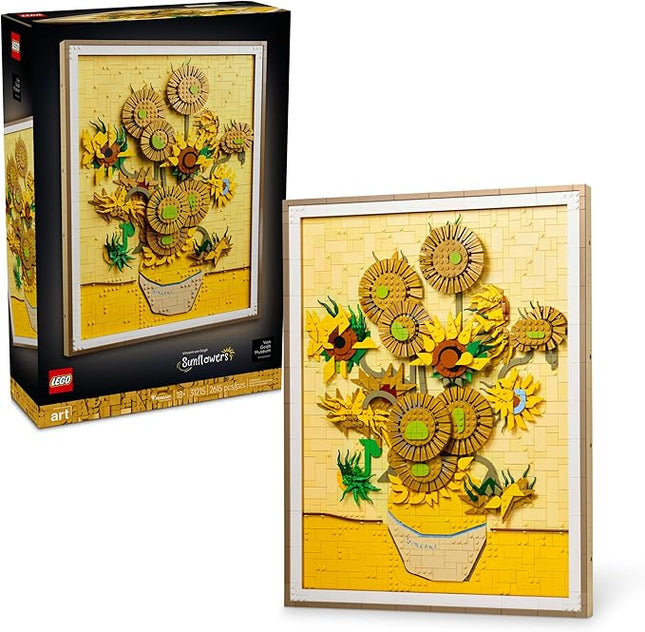 LEGO Art Vincent Van Gogh – Sunflowers Building Set for Adults - Home Decor Idea - Brick Built Painting - Gift for Birthdays - 31215