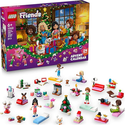 Lego 42668 Friends Advent Calendar 2025 Toy Birthday Present Blocks Educational Girls Boys Children 6 7 8 9 Years Old Vehicles Cars Disney Merchandise Christmas