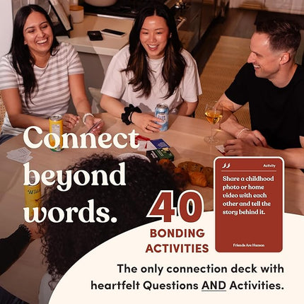Friends are Human | 140 Conversation Cards to Help Deepen Friend Relationships | Card Game for Bonding & Communication | Therapy for Adults | from The Makers of Parents Are Human