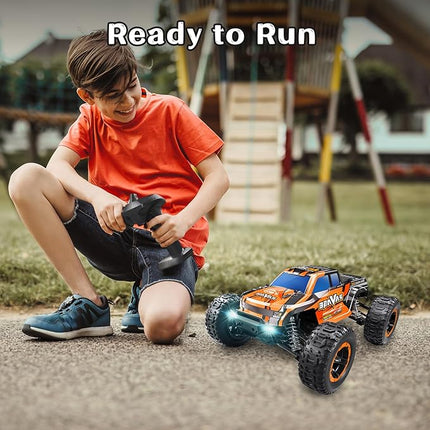 Loolinn | Durable RC Cars for Kids Gift - Hobby Grade, 1/16 RC Truck, Top Speed 19mph, Adjustable Speed, Off-Road, 4WD - Upgradeable Remote Control Car (Gift for Boys and Adults)