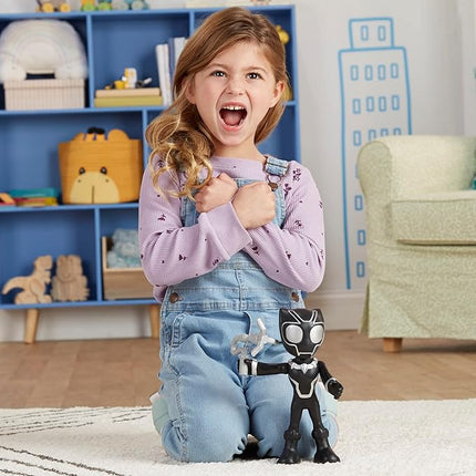 Spidey and his Amazing Friends Supersized Black Panther 9-inch Action Figure, Marvel Preschool Super Hero Toys, Kids Birthday Gifts, Ages 3+