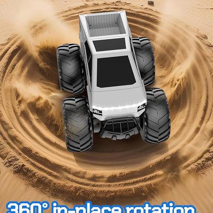 Remote Control Car Off-Road Pick-up Truck, 4WD Waterproof RC Trucks Toy RC Cars for All Terrain, 1:16 Amphibious Truck Toys 2.4GHz Vehicles Kids Gifts for Boys and Girls Aged 6-12