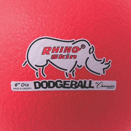 Champion Sports® Rhino Skin® Low Bounce Dodgeball Sets & Singles for Playground, PE, Backyard & League Games – Team Sports Equipment for Youth & Adults