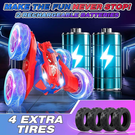 Dolanus Remote Control Car - RC Cars for 3 4 5 6 7 8 10 12 Year Old Boys, Toys for Ages 8-13 3-5 Boys, Gifts for Boy Kids Toddlers Birthday