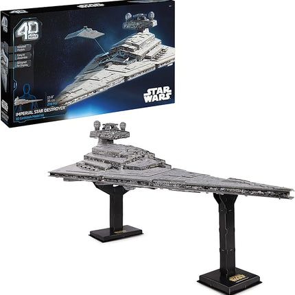 4D Build, Star Wars Deluxe Imperial Star Destroyer 3D Model Kit, Star Wars Collectibles & Desk Decor, Adult Puzzle, Building Toys, 278 Pieces, 3D Puzzles, Gift Ideas for Ages 12 & Up