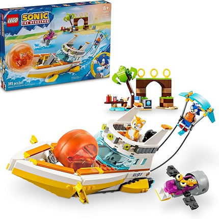 LEGO Sonic The Hedgehog: Tails’ Adventure Boat Interactive Toy Building Set, Video Game Toy with Sonic Characters and Water Skis, Gamer Gift for Boys and Girls Ages 8 and Up, 76997