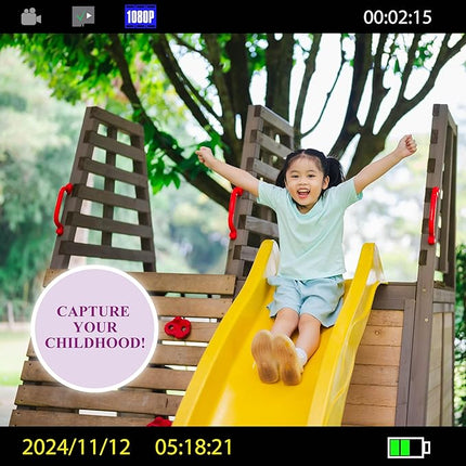 ekids Disney Frozen Kids Camera with SD Card, Digital Camera for Kids with Video Recording, Built-in Digital Stickers (Frozen)