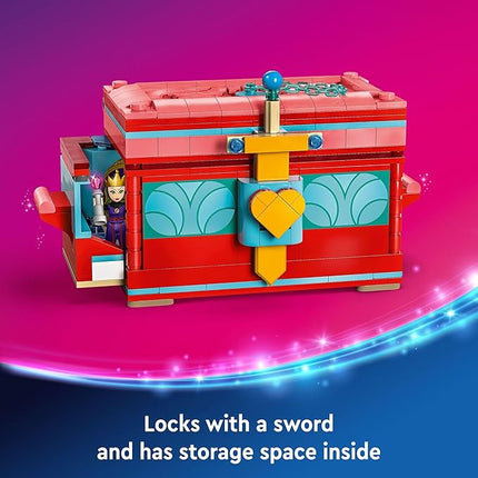 LEGO ǀ Disney Snow White’s Jewelry Box, Snow White and The Evil Queen Mini Doll Figures, Building Toy for Kids, Birthday Gift for 6 Years Old Girls and Boys, Play Disney Bracelet, 43276