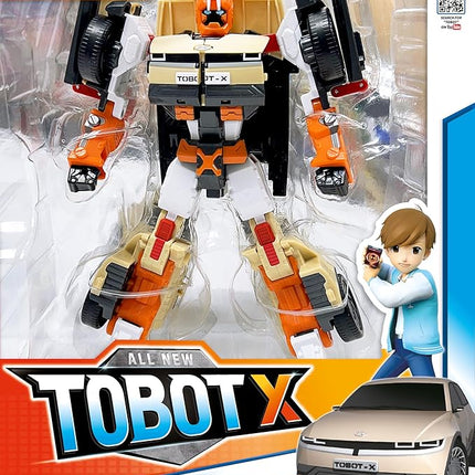New TOBOT, TOBOT X, Youngtoys Transforming Collectible Vehicle to Robot, Heroes Animation Character Toys for Kids 3 and up Transform Toys Cars, Large Size 9-inch