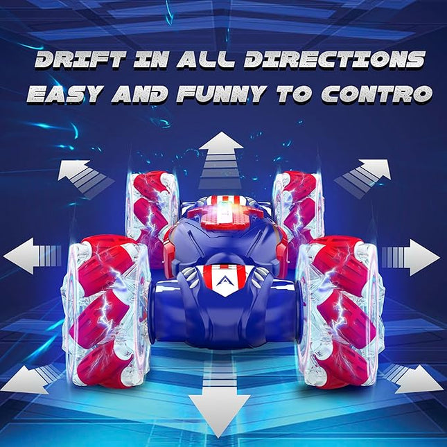 Remote Control Car, Gesture Sensing RC Stunt Car, 4 WD Transform Off Road for Rotating, 2.4Ghz Hand Controlled Remote Control Twister Cars, RC Cars for Kids Boys Girls Toy Gift Age 8 9 10 11 12 yr