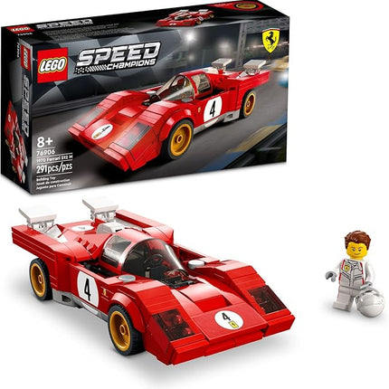 LEGO Speed Champions 1970 Ferrari 512 M 76906 Building Set - Sports Red Race Car Toy, Collectible Model Building Set with Racing Driver Minifigure, Gift for Grandchildren, Boys, Girls and Kids Ages 8+